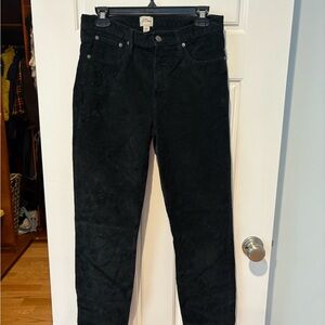 JCrew Black Corduroy Pants